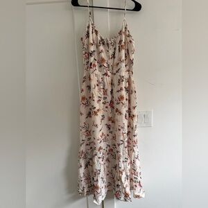 Abercrombie & Fitch Cream Floral Maxi Dress